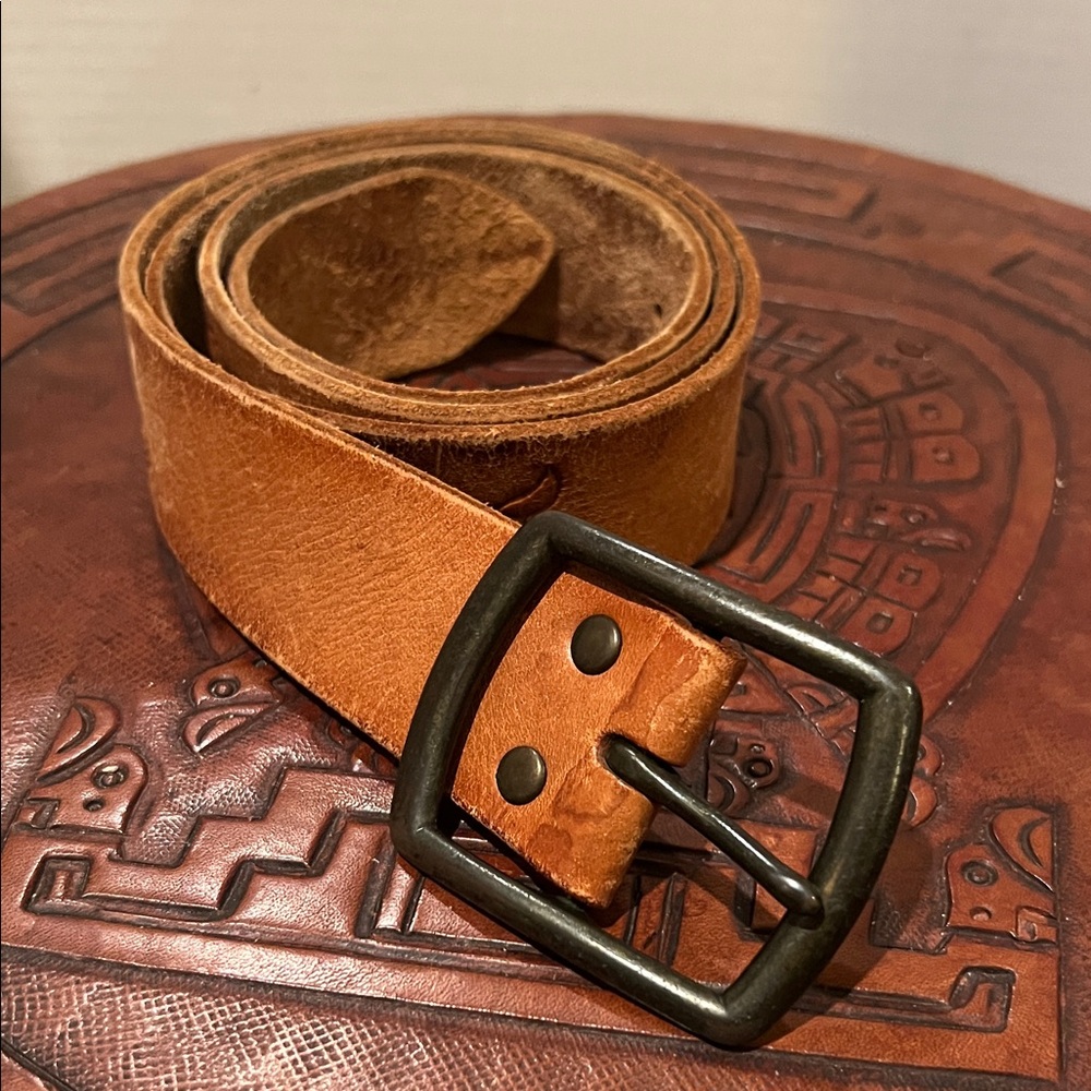 Vintage Boho Hippie Leather Belt